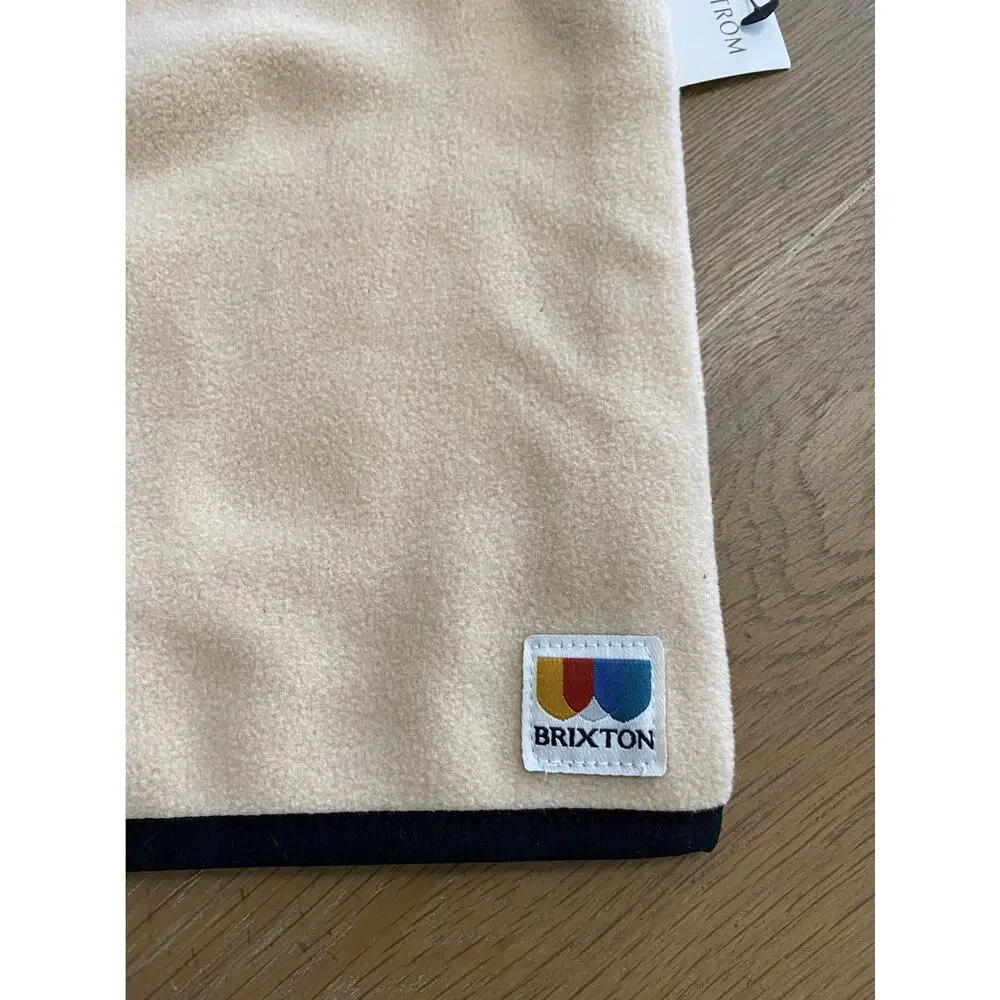 NWT Brixton arctic fleece gator cream and black